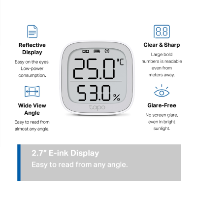 TAPO T315 SMART TEMPERATURE&HUMIDITY MONITOR