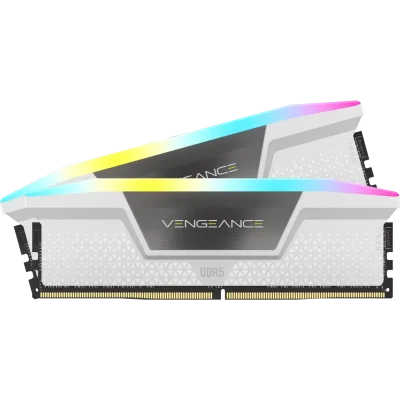 PC DDR5 32GB(16*2) 5200MHz VENGEANCE WHITE RGB CORSAIR(CMK32GX5M2B5200C40W)