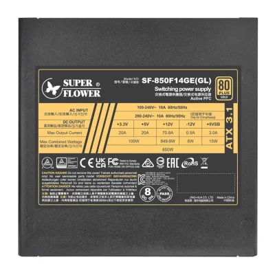 POWER SUPPLY SUPER FLOWER LEADEX III 850W 80 PLUS GOLD (SF-850F14GE(GL))