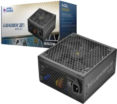 POWER SUPPLY SUPER FLOWER LEADEX III 850W 80 PLUS GOLD (SF-850F14GE(GL))
