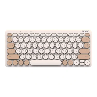 ACER WIRELESS KEYBOARD LV1600/WHITE+BEIGE BROWN (ZL.Z01ST.01M)