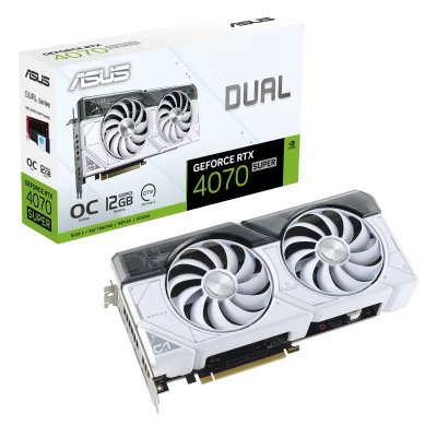 ASUS DUAL GEFORCE RTX 4070 SUPER OC/12GB GDDR6X WHITE (90YV0K84-M0NA00)