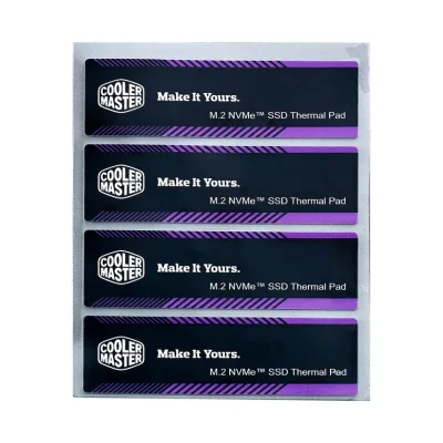 ซิลิโคนแผ่น SSD THERMAL PAD COOLER MASTER M.2 NVMe /4PCS (CMA-TNCLP4XXBK1-GL)