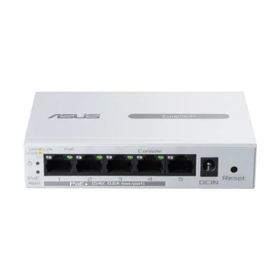 ASUS (EBP15) 5-PORT GBE SMART MANAGED POE+ SWITCH (90IG08D0-MFAB00)