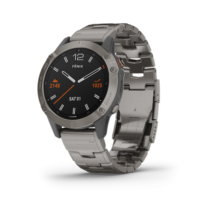 GARMIN FENIX 6 SAPPHIRE TITANIUM GRAY W/TI BAND