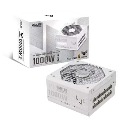 ASUS TUF GAMING 1000W WHITE EDITION POWER SUPPLY 80PLUS GOLD (90YE00S5-B0DA00)