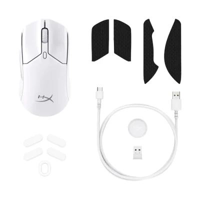 HYPERX MOUSE PULSEFIRE HASTE 2 MIN WIRELESS ULTRA-LIGHTWEIGHT WHITE (7D389AA)