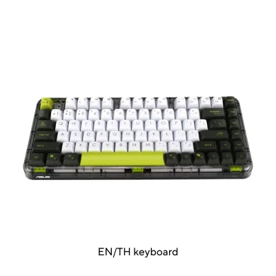 ASUS W/L KEYBOARD JELLY75 KD201 GN-TH/VOLT GREEN (90XB0A10-BKB0U0)