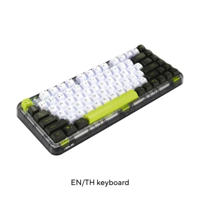 ASUS W/L KEYBOARD JELLY75 KD201 GN-TH/VOLT GREEN (90XB0A10-BKB0U0)