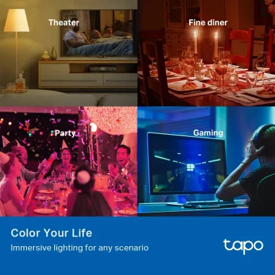 TAPO หลอดไฟ SMART WI-FI MULTICOLOR (L530E)(4-PACK) V3