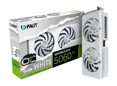 PALIT GEFORCE RTX5060 TI WHITE OC 16GB GDDR7 (NE7506TU19T1-GB2061M)