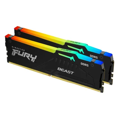 PC DDR5 32GB(16*2)/5600 KINGSTON FURY BEAST RGB (KF556C40BBAK2-32)