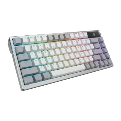 ASUS ROG AZOTH GAMING KEYBOARD BLUE SWITCH WHITE(90MP0318-BKLA10)