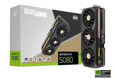ZOTAC GAMING GEFORCE RTX5080 SOLID CORE 16GB 256BIT GDDR7(P288-1N765-100Z8)