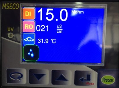 เครื่องผลิตน้ำบริสุทธิ์ 15Mohm  (Type II water)