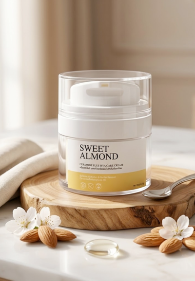สวีท อัลมอนด์ เซราไมด์ พลัส ไฮย่า แคร์ ครีม