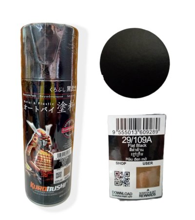 29/109A สีดำด้าน