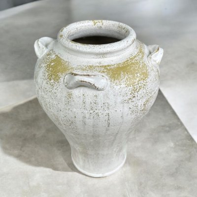 Vase แจกันดินเผาทรงไห มีหู 4 หู ขนาด 25 x 31 cm.