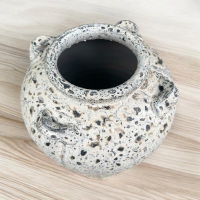 Vase แจกันดินเผาทรงไห มีหู 4 หู ขนาด 25 x 31 cm.