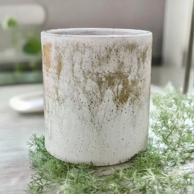 Flowerpot กระถางดินเผาทรงตรงเรียบ ขนาด  23 x 25 cm.