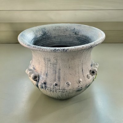Bali-style Terracotta Basin with Three Handles – Size: 40 x 40 cm