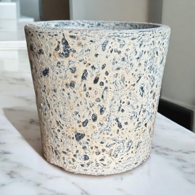 Flowerpot กระถางดินเผาทรงตรงเรียบ ขนาด  23 x 25 cm.