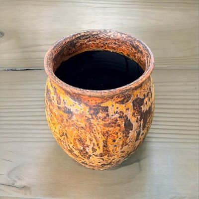 Flowerpot กระถางดินเผาทรงตรงเล็กปากบาน ขนาด 20 x 24 cm.