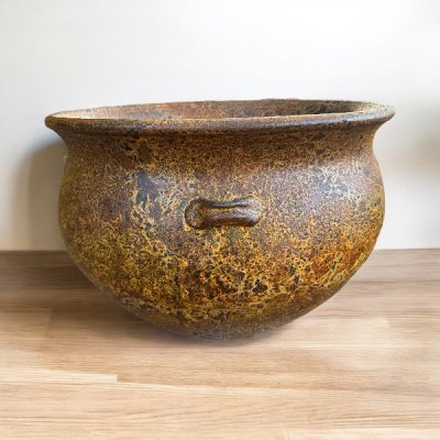 Basin อ่างดินเผาปากกว้างมีหู 4 หู ขนาด 55 x 40 cm.