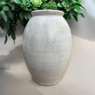 Vase แจกันดินเผาทรงไหเรียบ ขนาด 23 x 35 cm.