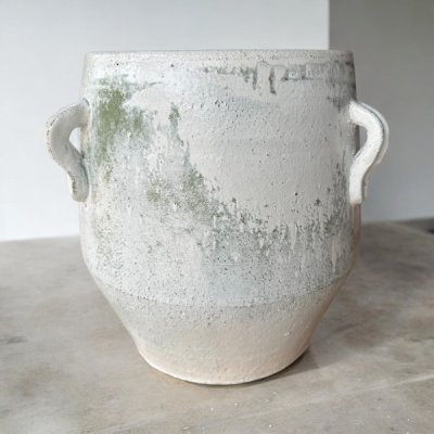 Flowerpot กระถางดินเผาก้นเหลี่ยม มีหู 3 หู ขนาด 28 x 31 cm.