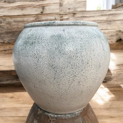 Flowerpot กระถางดินเผาทรงโอ่งเรียบ ขนาด 30 x 26 cm.