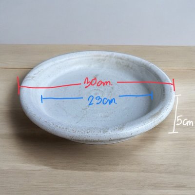จานรองดินเผาใช้สำหรับรองก้นกระถางดินเผา ขนาด 30cm.