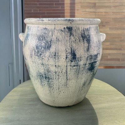 Flowerpot กระถางดินเผาติดหูเชือก 2 หู ขนาด 37 x 38 cm.