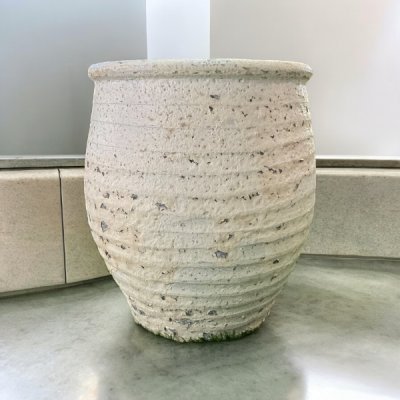 Flowerpot กระถางดินเผาทรงโอ่งลายคอตาล ขนาด 24 x 28 cm.