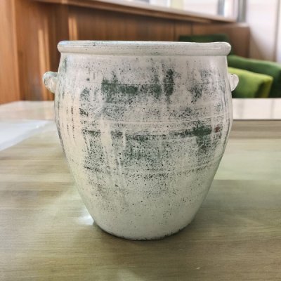 Flowerpot กระถางดินเผาติดหูเชือก 2 หู ขนาด 37 x 38 cm.