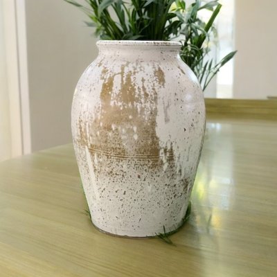 Vase แจกันดินเผาทรงไหจิ๋ว ขนาด 15 x 23 cm.