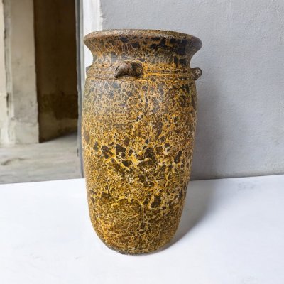 Flowerpot กระถางดินเผาทรงตรงปากแบน วินเทจสไตล์ มีหู 4 หู  ขนาด 26 x 47 cm. ใช้ทำเป็นที่ใส่เก็บร่มได้