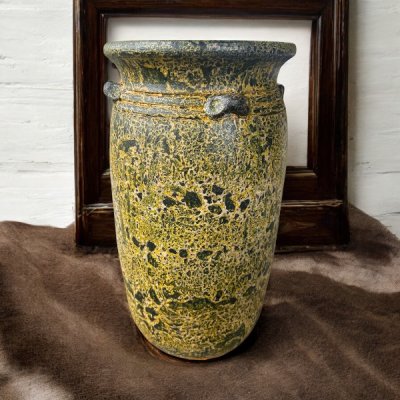 Flowerpot กระถางดินเผาทรงตรงปากแบน วินเทจสไตล์ มีหู 4 หู  ขนาด 26 x 47 cm. ใช้ทำเป็นที่ใส่เก็บร่มได้