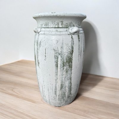 Flowerpot กระถางดินเผาทรงตรงปากแบน วินเทจสไตล์ มีหู 4 หู  ขนาด 26 x 47 cm. ใช้ทำเป็นที่ใส่เก็บร่มได้