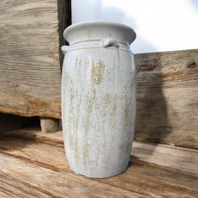 Flowerpot กระถางดินเผาทรงตรงปากแบน วินเทจสไตล์ มีหู 4 หู  ขนาด 26 x 47 cm. ใช้ทำเป็นที่ใส่เก็บร่มได้