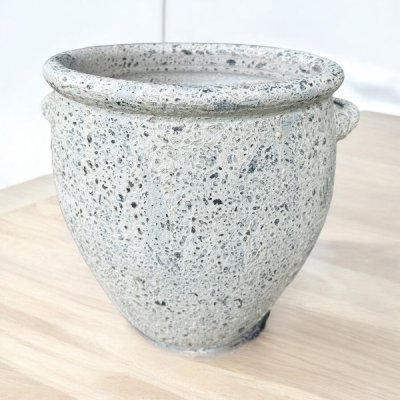 Flowerpot กระถางดินเผาติดหูเชือก 2 หู ขนาด 37 x 38 cm.