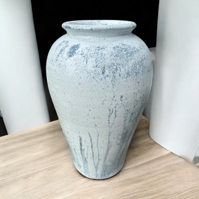 Vase แจกันดินเผาทรงไหเรียบสูง วินเทจสไตล์ ขนาด 26 x 44 cm.