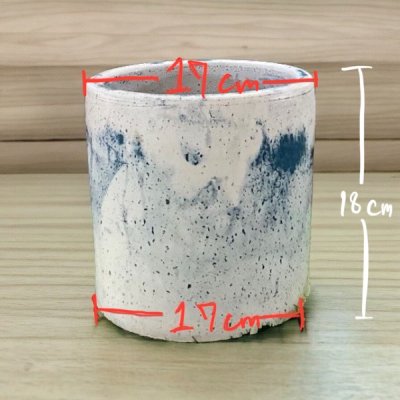 Flowerpot กระถางดินเผาทรงตรง ขนาด 17 x 18 cm.