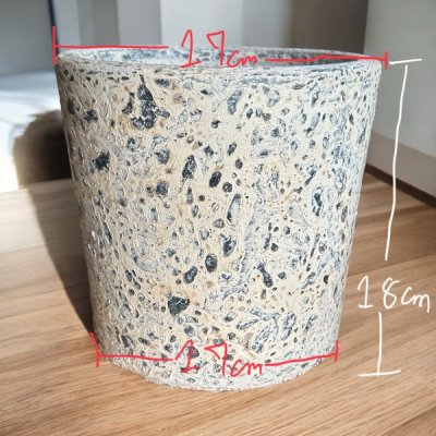 Flowerpot กระถางดินเผาทรงตรง ขนาด 17 x 18 cm.