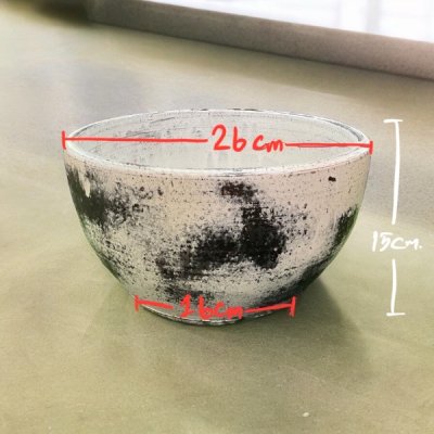 Flowerpot กระถางดินเผาทรงถ้วย ขนาด 26 x 15 cm.