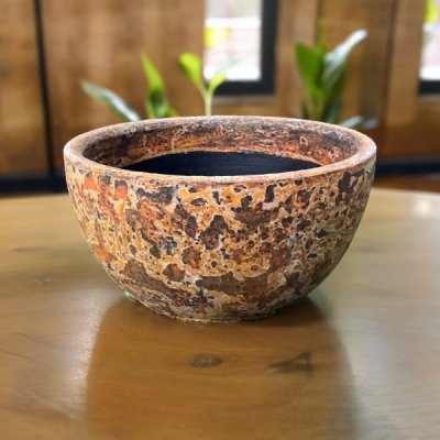 Flowerpot กระถางดินเผาทรงถ้วย ขนาด 26 x 15 cm.