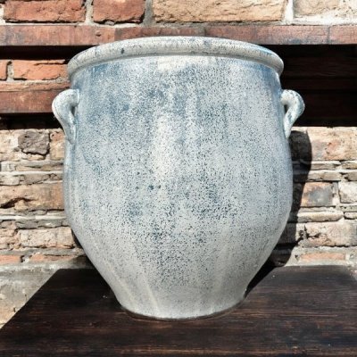Flowerpot กระถางดินเผาทรงโอ่งมีหู 3 หู ขนาด 40 x 38 cm.