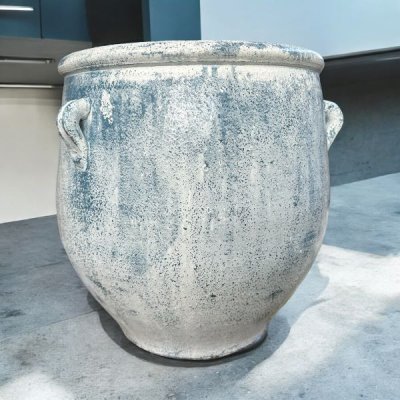 Flowerpot กระถางดินเผาทรงโอ่งมีหู 3 หู ขนาด 40 x 38 cm.