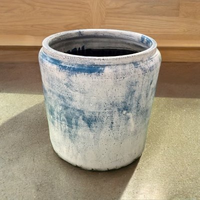 Flowerpot กระถางวินเทจดินเผาทรงไหเรียบ ขนาด 29 x 25cm.