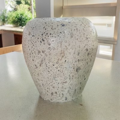 FlowerPotกระถางดินเผาทรงโอ่งปากตัด ขนาด 40 x 43 cm.